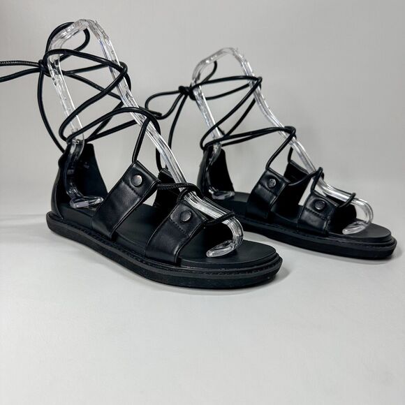 BCBGeneration Shoes - BCBGeneration BCBG Generation Womens Millie Black Ankle Wrap Sandals 6.5 Shoes